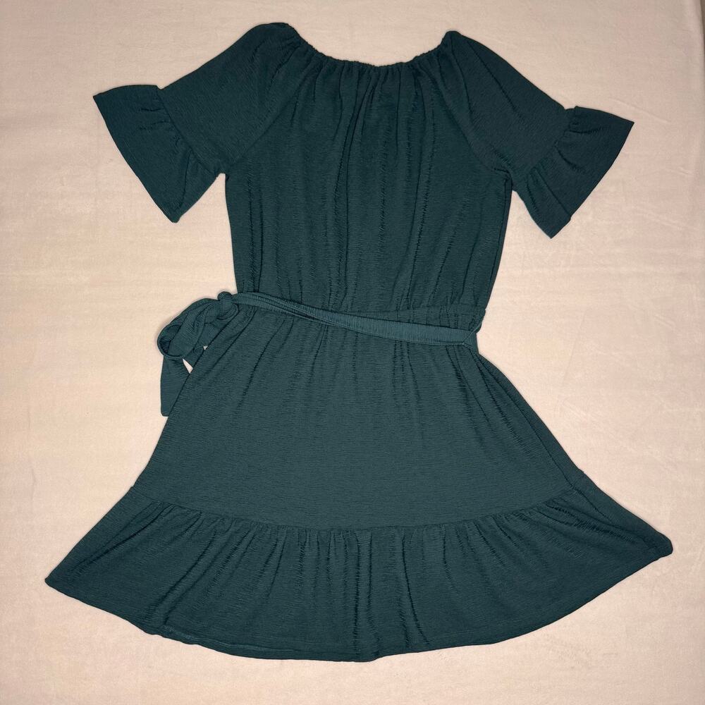Green Michael Kors Blouson Petite L Dress - Picture 2 of 7